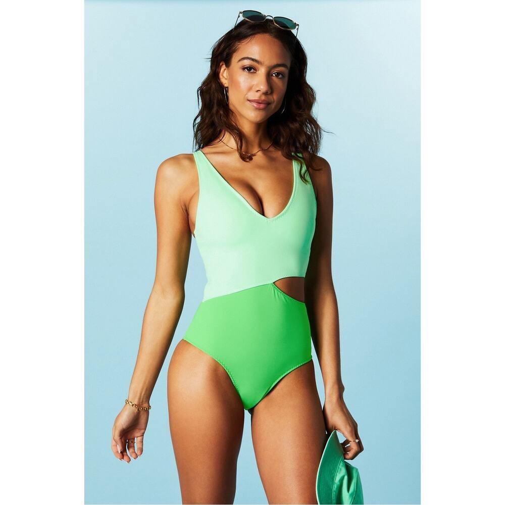 Fabletics Asymmetrical Cutout Shaping One-Piece S… - image 4